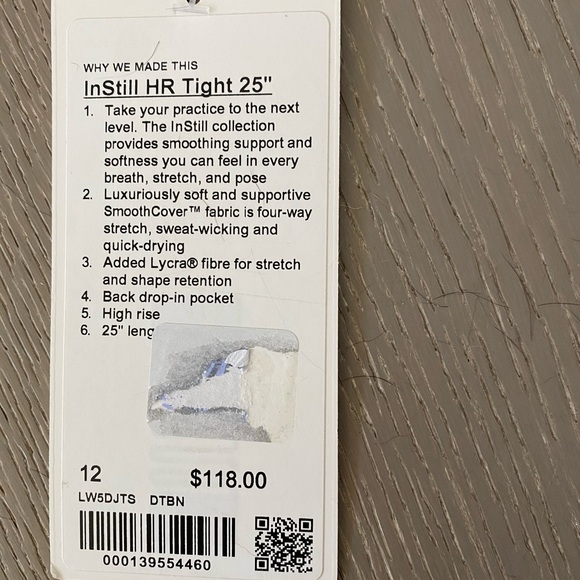 Lululemon InStill HR Tight 25” size 12 - Picture 3 of 4